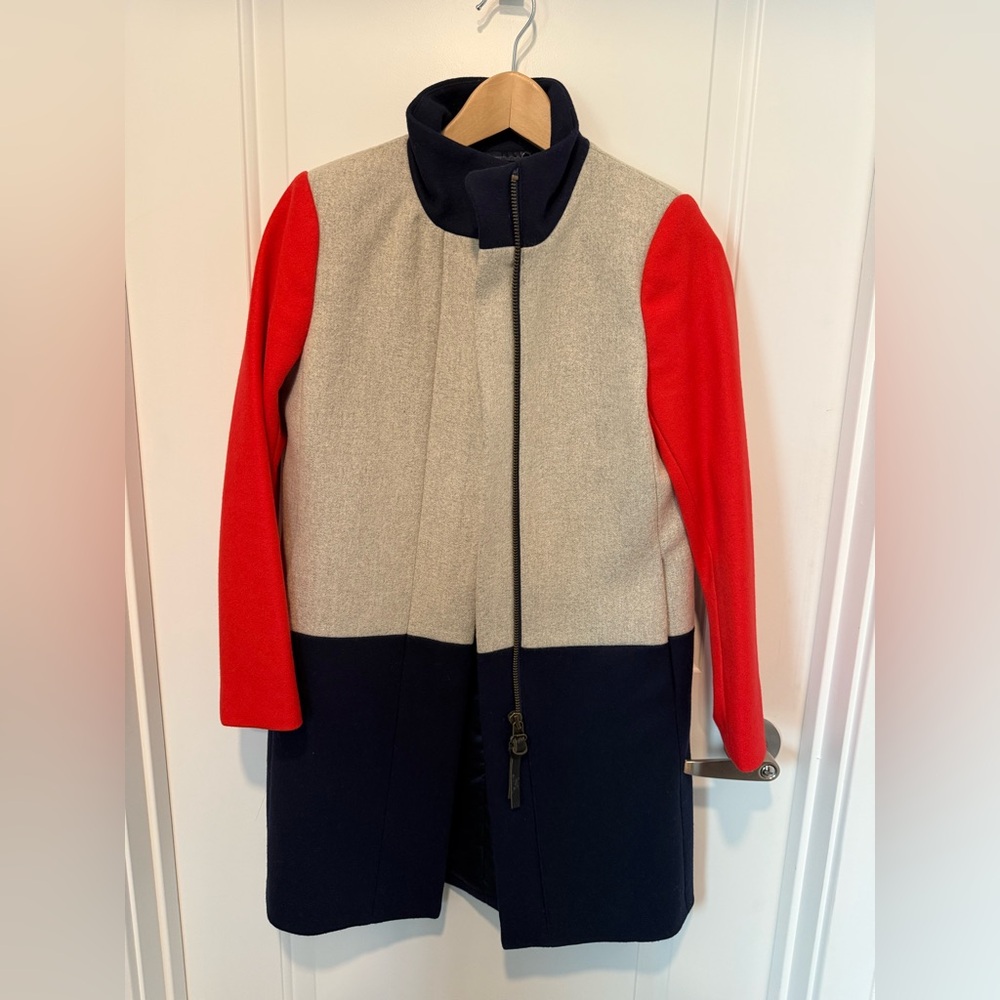 J. Crew Women's Wool Funnel Neck Jacket